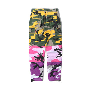 Tri Color Camo Cargo Pants