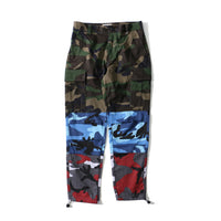 Tri Color Camo Cargo Pants