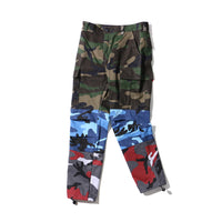 Tri Color Camo Cargo Pants