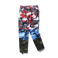 Tri Color Camo Cargo Pants