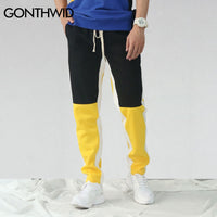 Color Block Patchwork Pants