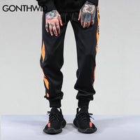 Striped Patchwork Harem Pants