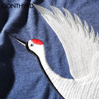 Japanese Style Embroidery Crane