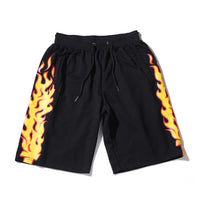 Fire Flames Sweat Shorts