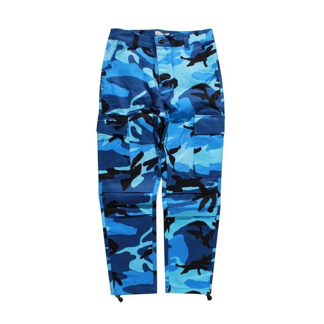 Color Camo Cargo Pants