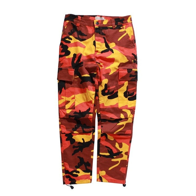 Color Camo Cargo Pants